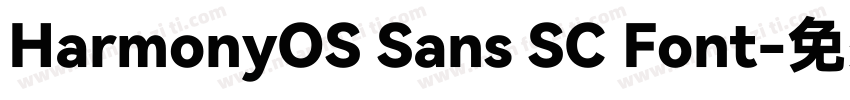HarmonyOS Sans SC Font字体转换